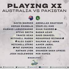 Playing Xi for pak vs aus boxing day test