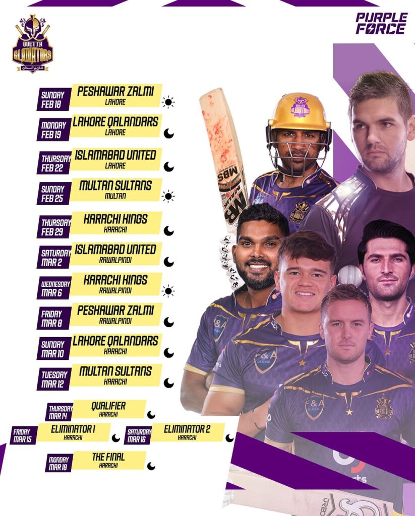 quetta gladiators