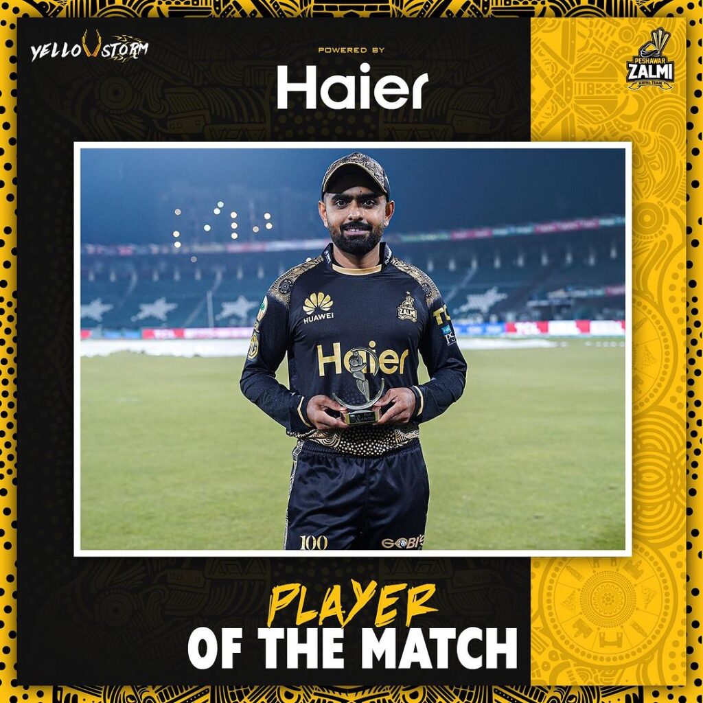 babar top performer of the match