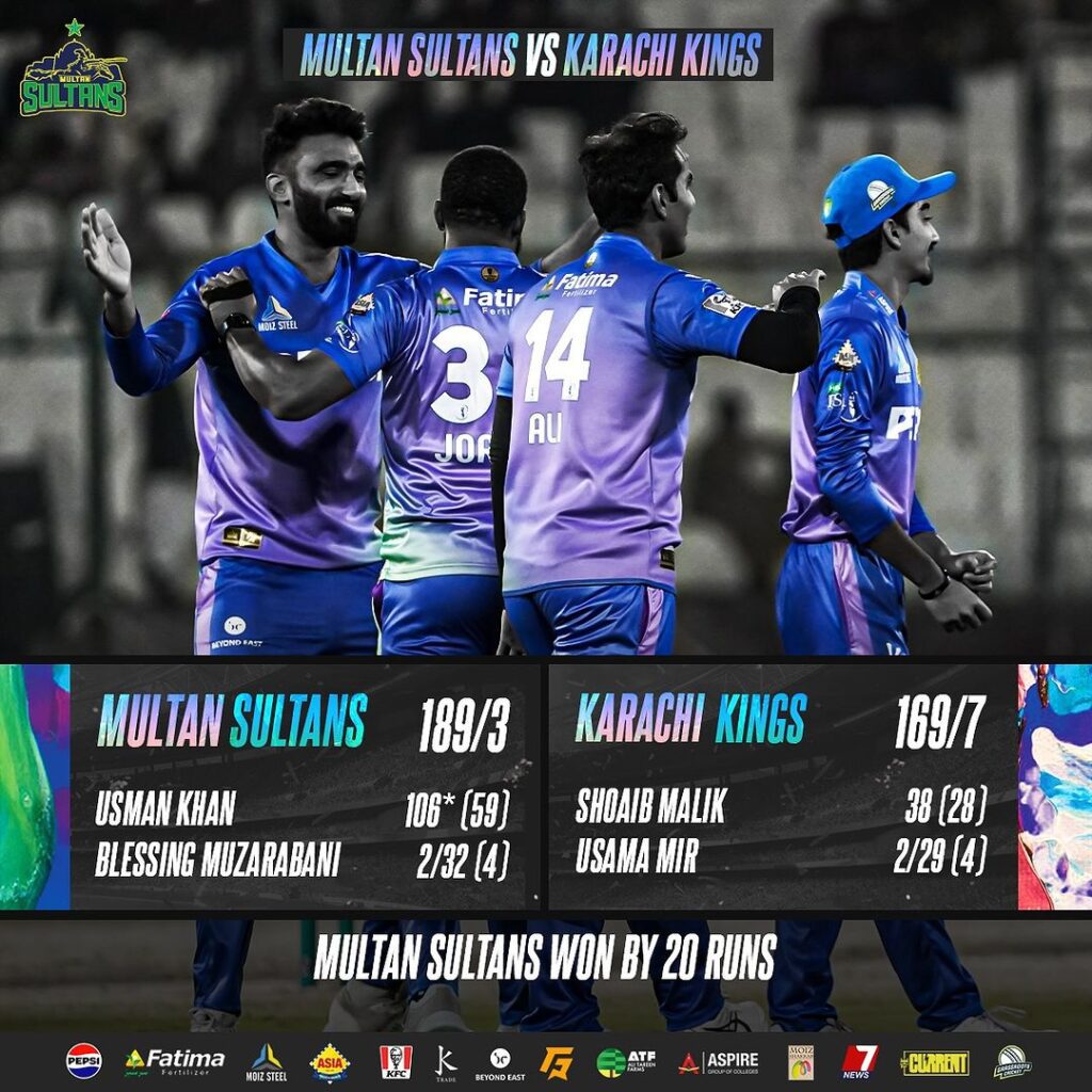 Multan sultans vs karachi kings match review