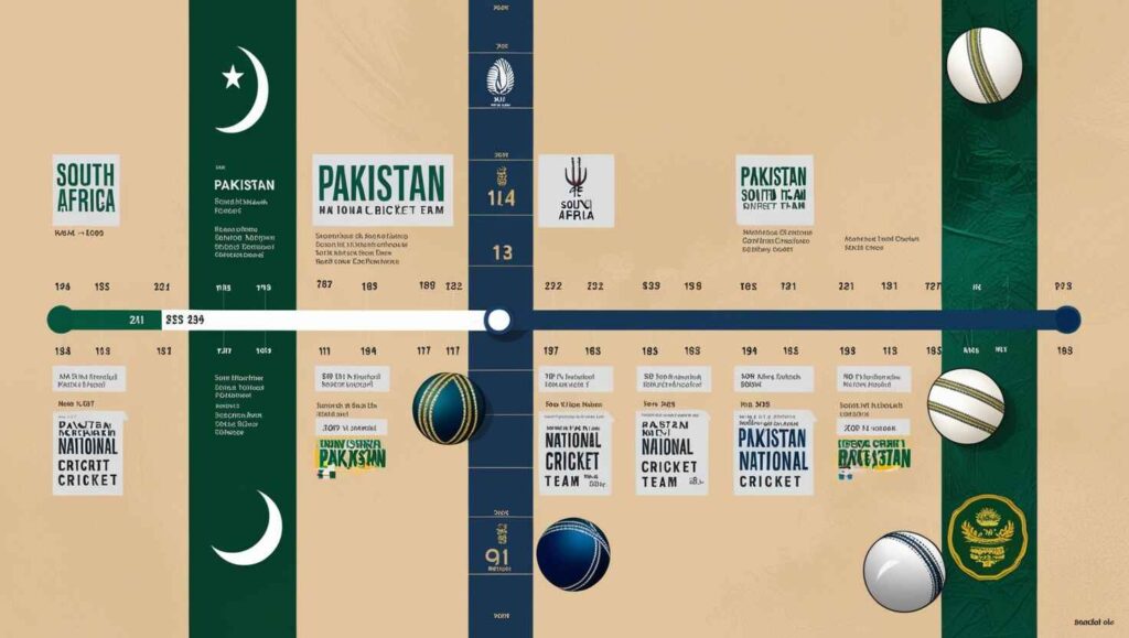 Pakistan national cricket team vs South Africa national cricket team timeline