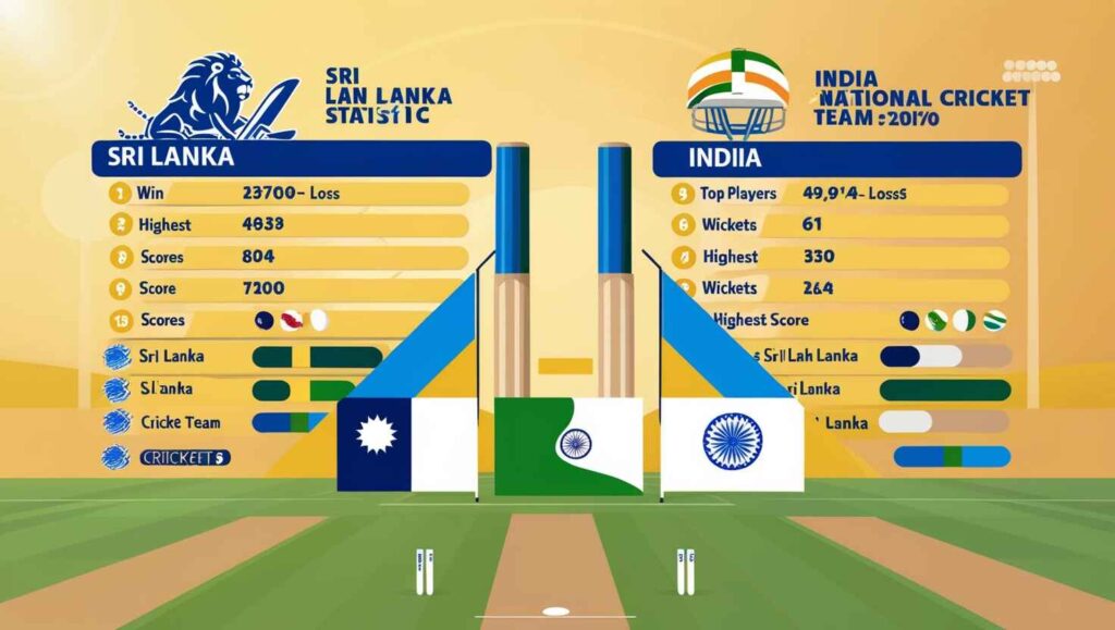 Sri Lanka national cricket team vs India national cricket team stats