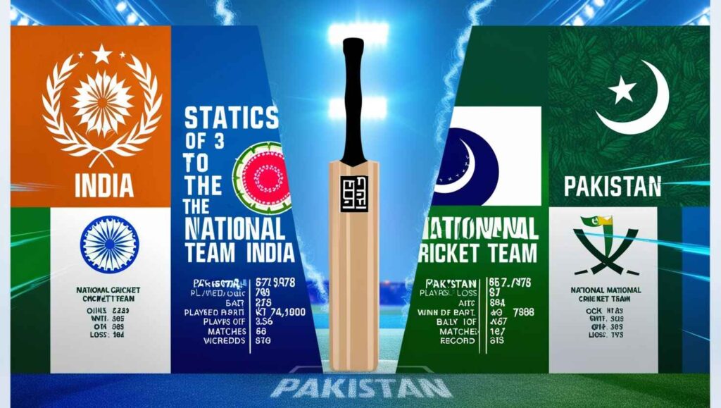 India national cricket team vs Pakistan national cricket team stats